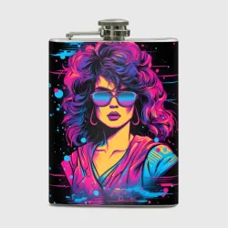 Фляга Lady - Retrowave style