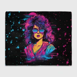 Плед 3D Lady - Retrowave style