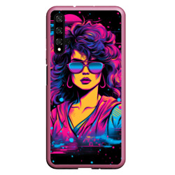 Чехол для Honor 20 Lady - Retrowave style