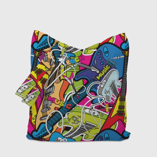 Шоппер 3D Guitars - pop art pattern - фото 4