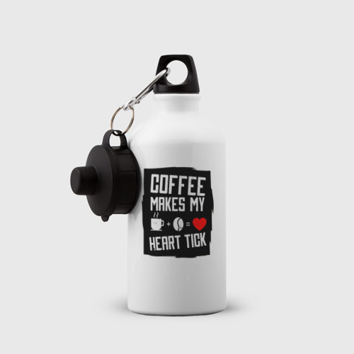 Бутылка спортивная Coffee makers my heart tick - фото 3