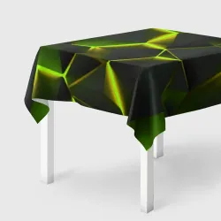 Скатерть 3D Разлом неоновых плит