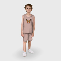Детская пижама с шортами хлопок Бабочка Репейница с названием на латинском - фото 2