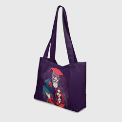 Пляжная сумка 3D Девушка и злой колдун - фото 2