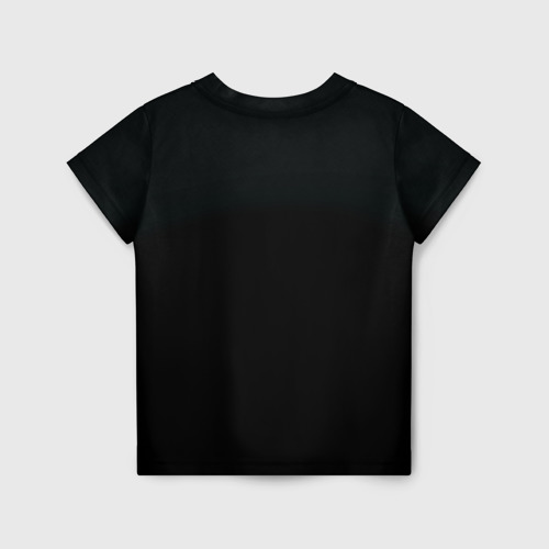 Детская футболка 3D с принтом Человек и молния, вид сзади #1