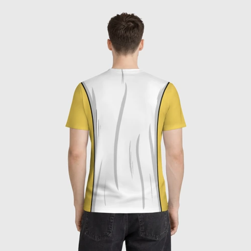 Мужская футболка 3D с принтом Супергерой Сайтама, вид сзади #2