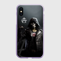 Чехол для iPhone XS Max матовый Зомби анархист