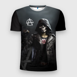 Мужская футболка 3D Slim Зомби анархист