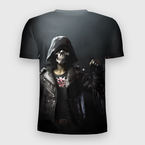 Мужская футболка 3D Slim Зомби анархист, цвет 3D печать - фото 2