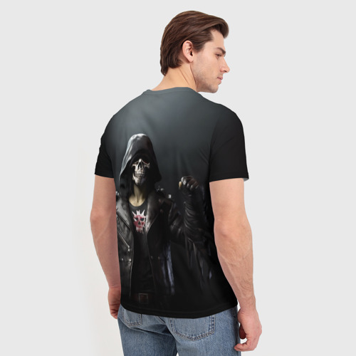 Мужская футболка 3D Зомби анархист, цвет 3D печать - фото 4