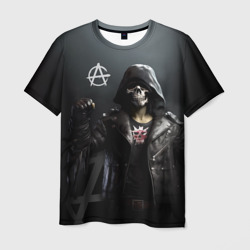 Мужская футболка 3D Зомби анархист