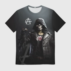 Мужская футболка 3D Зомби анархист