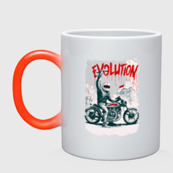 Кружка хамелеон Evolution - motorcycle