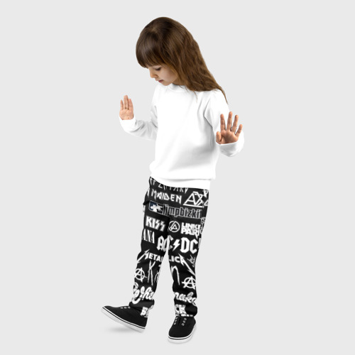 Детские брюки 3D Сборник тяжёлого рока, цвет 3D печать - фото 3
