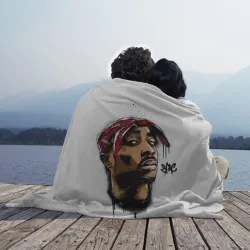 Плед 3D 2Pac - Тупак Шакур - фото 2