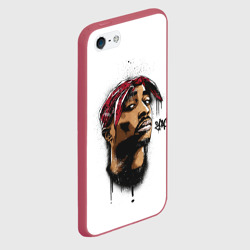 Чехол для iPhone 5/5S матовый 2Pac - Тупак Шакур - фото 2