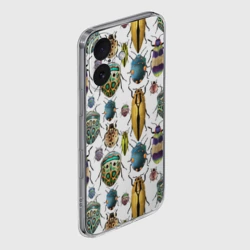 Чехол для iPhone 16 силиконовый с защитой камеры Кислотные жуки - фото 2