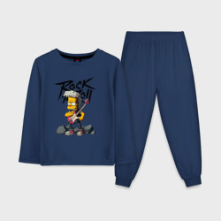 Детская пижама с лонгсливом хлопок Simpsons Rock