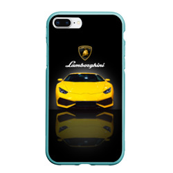 Чехол для iPhone 7Plus/8 Plus матовый Итальянский суперкар Lamborghini Aventador