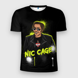 Ник Кейдж – Мужская футболка 3D Slim с принтом купить со скидкой в -9%