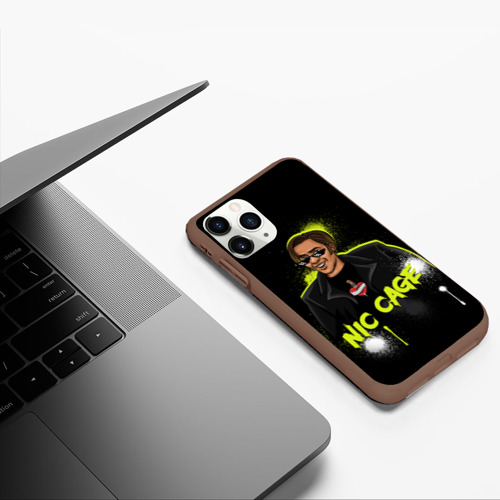Чехол для iPhone 11 Pro матовый с принтом Ник Кейдж, фото #5