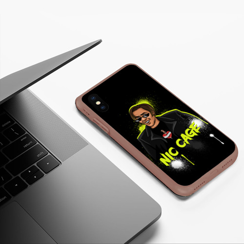 Чехол для iPhone XS Max матовый с принтом Ник Кейдж, фото #5