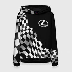Женская толстовка 3D Lexus racing flag