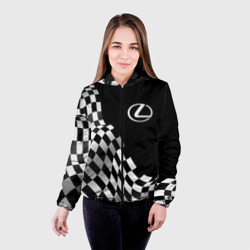 Женская куртка 3D Lexus racing flag - фото 2