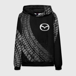 Мужская толстовка 3D Mazda tire tracks