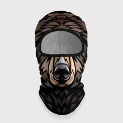 Балаклава 3D Медведь в этническом стиле