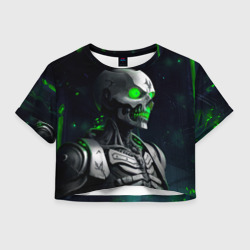 Женская футболка Crop-top 3D Necron