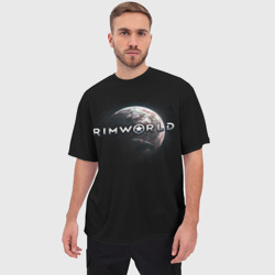 Мужская футболка oversize 3D Rimworld planet - фото 2