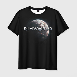 Мужская футболка 3D Rimworld planet