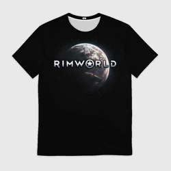 Мужская футболка 3D Rimworld planet