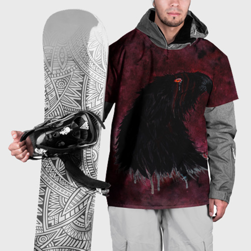 Накидка на куртку 3D Орёл с шрамом, цвет 3D печать