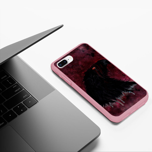 Чехол для iPhone 7Plus/8 Plus матовый Орёл с шрамом, цвет баблгам - фото 5