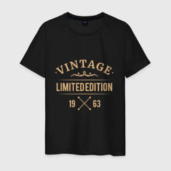 Vintage limited edition 1963 – Мужская футболка хлопок с принтом купить со скидкой в -20%