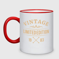 Кружка двухцветная Vintage limited edition 1983