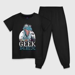 Детская пижама хлопок Geek rex