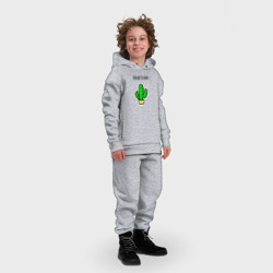 Детский костюм хлопок Oversize Зеленый кактус - покактусим - фото 2
