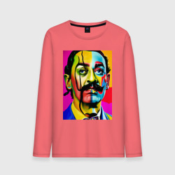 Мужской лонгслив хлопок Salvador Dali - pop art - sketch