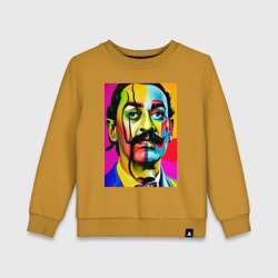 Детский свитшот хлопок Salvador Dali - pop art - sketch