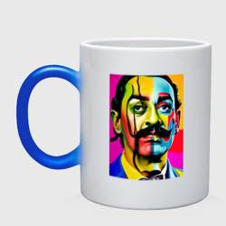 Кружка хамелеон Salvador Dali - pop art - sketch