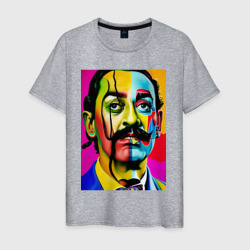 Мужская футболка хлопок Salvador Dali - pop art - sketch