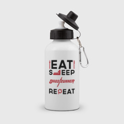 Бутылка спортивная Надпись: eat sleep Ghostrunner repeat