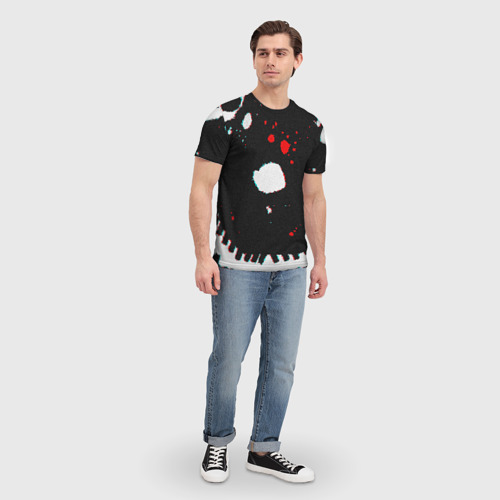 Мужская футболка 3D Темный Скелет, цвет 3D печать - фото 5