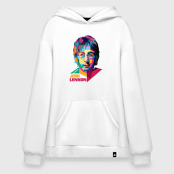 Худи SuperOversize хлопок John Lennon картина абстракция