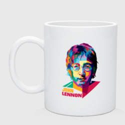 Кружка керамическая John Lennon картина абстракция