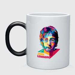 Кружка хамелеон John Lennon картина абстракция