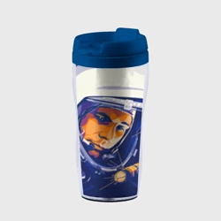 Термокружка-непроливайка Юрий Гагарин в скафандре